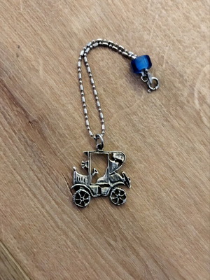 925 Car Charm New Silver