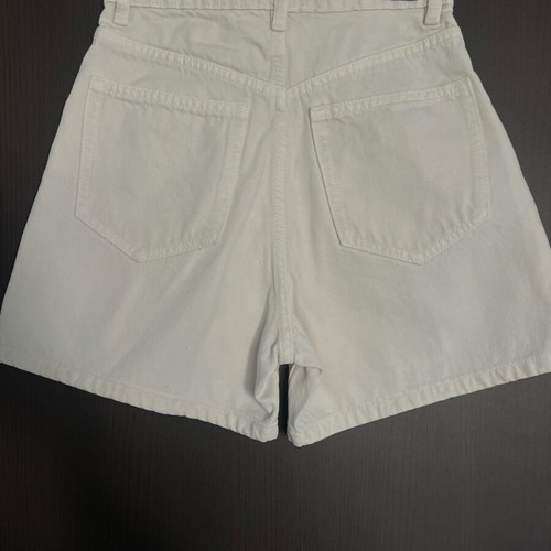 Zara high-waist shorts, beige