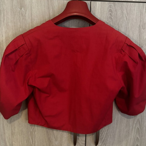 Laura Ashley red bolero jacket used, collectible 1980