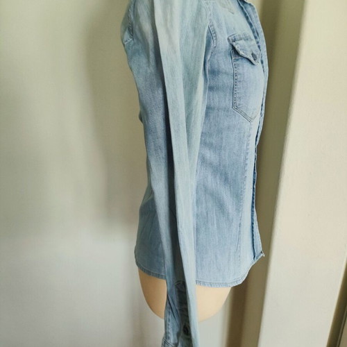 Fay light blue women's denim shirt size S like new