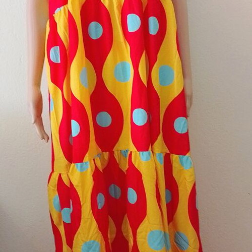 Long colorful balloon dress new, sizes M and L
