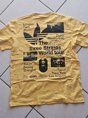 Adidas T Shirt new, yellow, size M