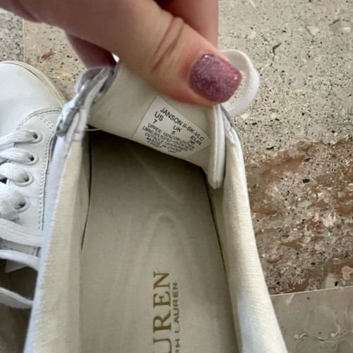 Ralph Lauren shoes used, white, size 38