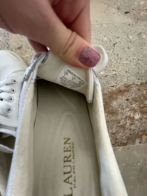 Ralph Lauren shoes used, white, size 38