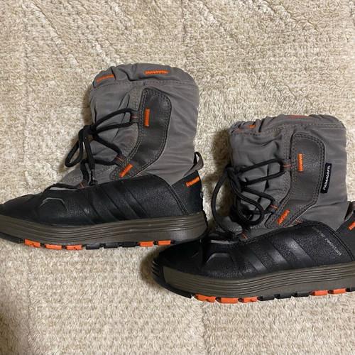 Adidas waterproof boots used, size 30, black and grey