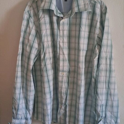 Cottonfield shirt XL like new, white and turquoise