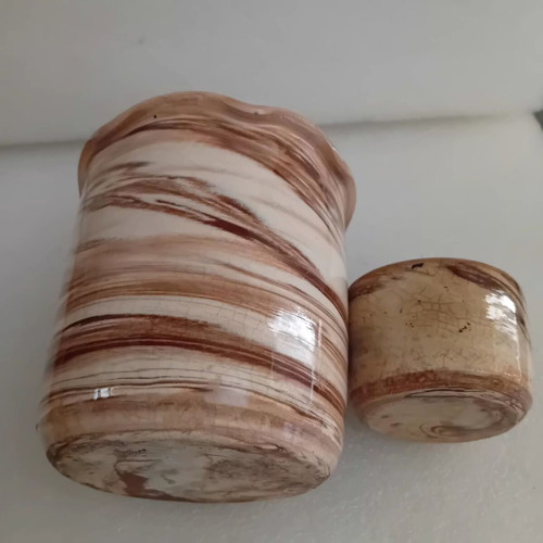 Ceramic memorial oil lamp