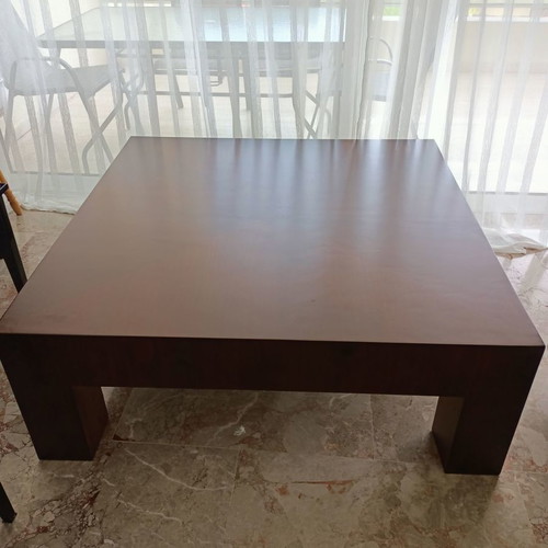 Coffee table used walnut 120×120×44cm