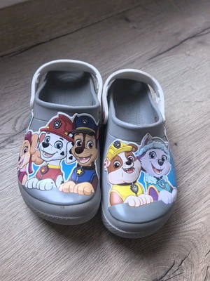 Crocs Paw Patrol γνήσια, σαν καινούργια, γκρι, μέγεθος 35