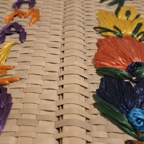 Jamaica Handmade Straw Fan like new
