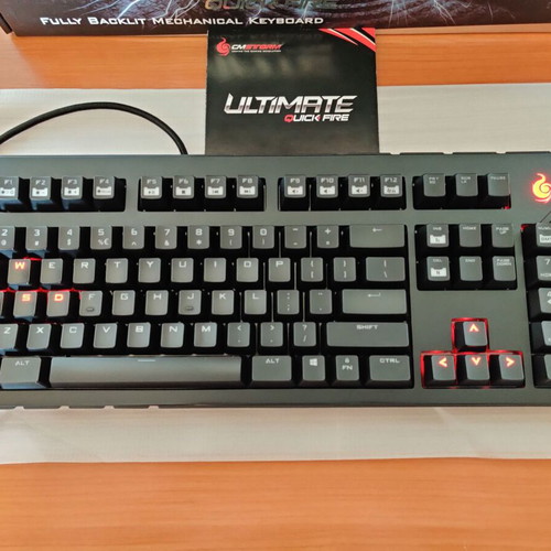 CM Storm QuickFire Ultimate gaming keyboard with Cherry MX Brown switches like new