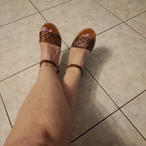 Leather sandals size 37 handmade like new