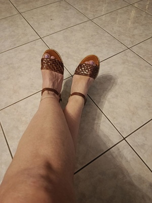 Leather sandals size 37 handmade like new