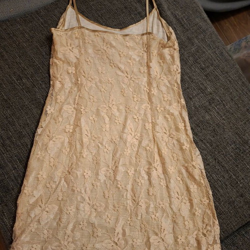 Lingerie dress beige-gold size S like new