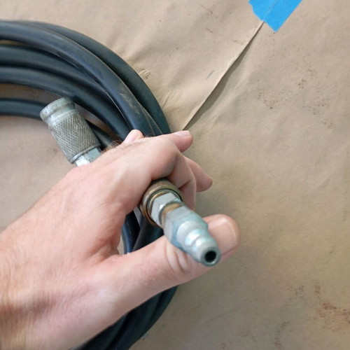 Air hose like new, black cable for air drills