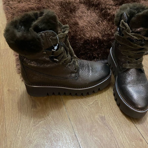 Alpe boots used, gold color, size 38