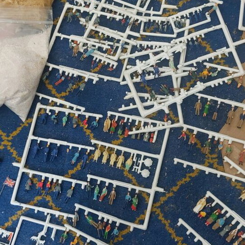 Modeling materials pack for trains