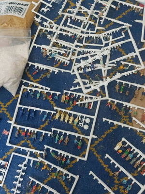 Modeling materials pack for trains
