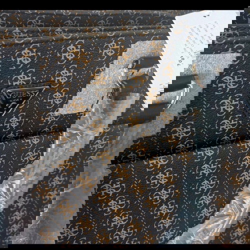 Guess Jesco τσάντα χειρός καινούργια, καφέ