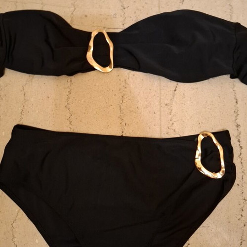 Swimsuit new, size L, black, strapless or with straps