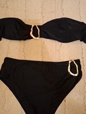 Swimsuit new, size L, black, strapless or with straps