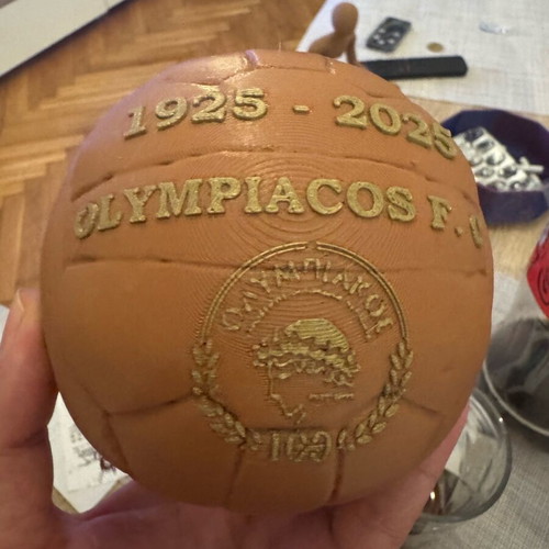 Olympiacos 3D Printed Commemorative Ball 15cm Custom