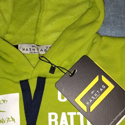 Hashtag kids tracksuit set new, green and black, for 2-year-old boy