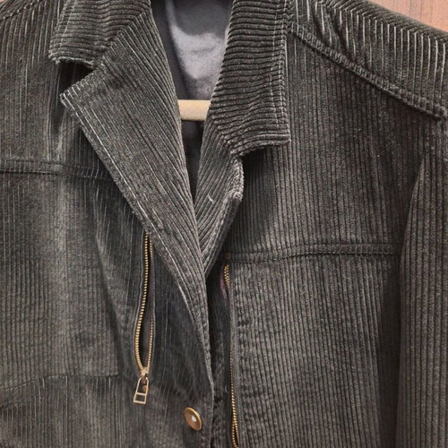 Men's corduroy black jacket medium like new