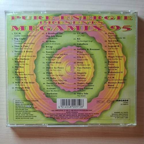 Pure Energie Presents Megamix 95 CD like new, electronic