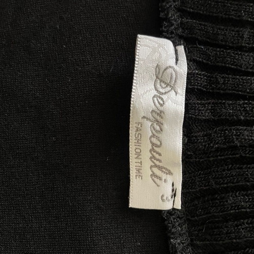 Derpouli blouse dress like new, black and brown, wool size M