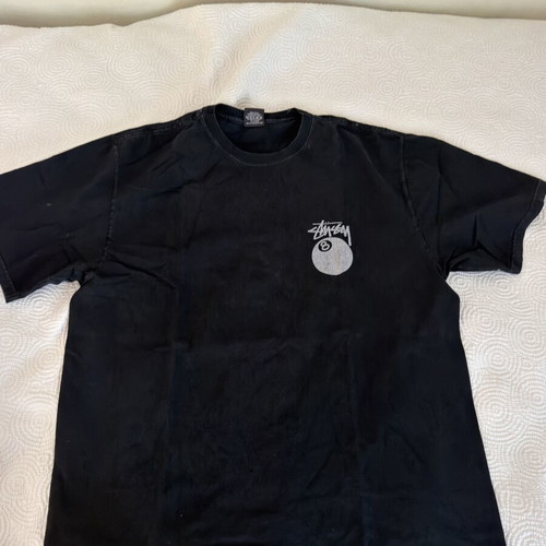 Stussy T-shirt 8ball like new, black and white, size L