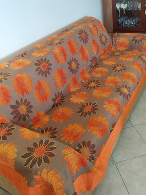 Set of 3 sofa throws double-sided, new