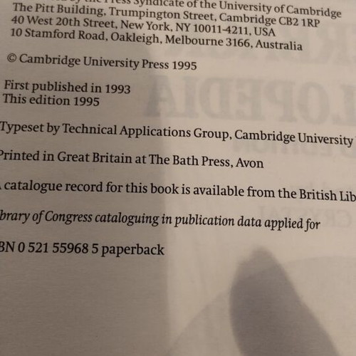 Cambridge Encyclopedia collectible edition 1995 new