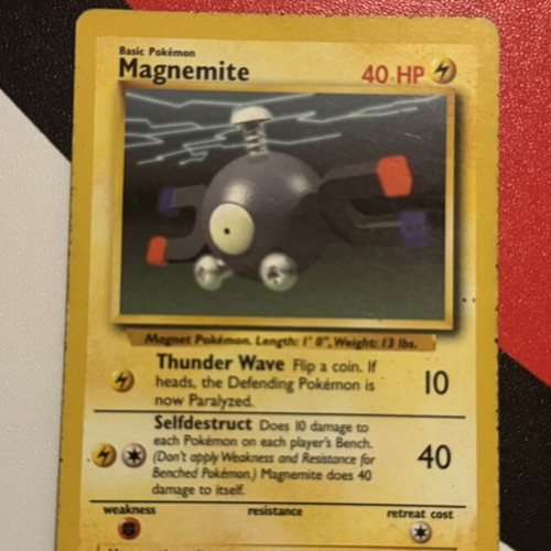 Magnemite Base Set 53/102 Pokemon card