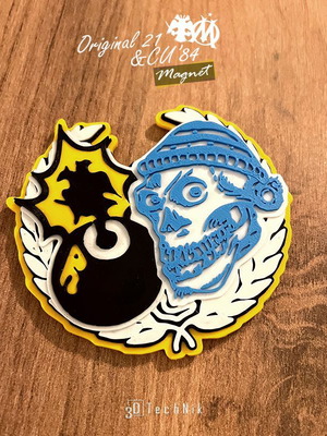 AEK Original21 & Marseille CU'84 3D fridge magnet new