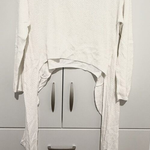 Regalinas Long Sleeve Blouse with Waist Tie like new, gray