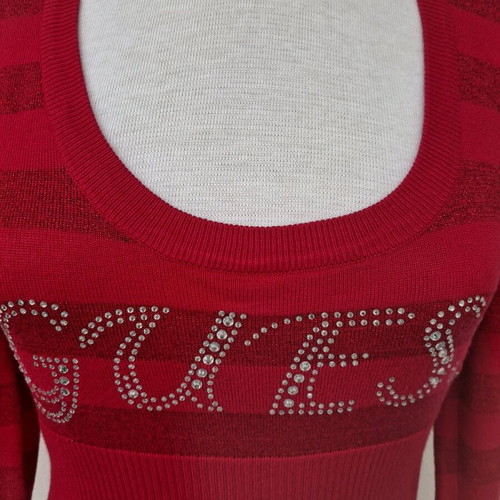 Guess sweater M red like new