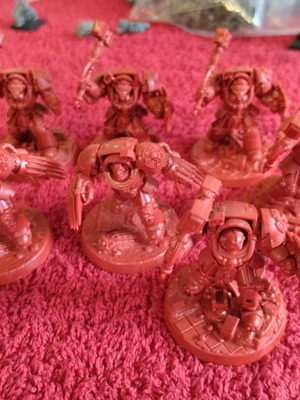 Warhammer 40k Space Marines Blood Angels Terminator Assault Squad used