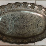 Copper tray used with beautiful patterns