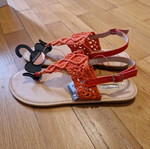 Primark knitted sandals red, new, size 40