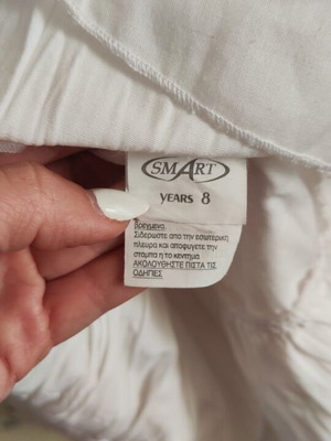 Φόρεμα κορίτσι 8 ετών μεταχειρισμένο, λευκό