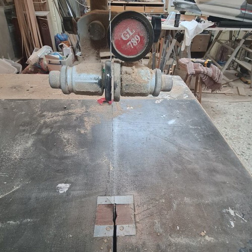 Wood Bandsaw 70mm used, single-phase with 3 replacement bands