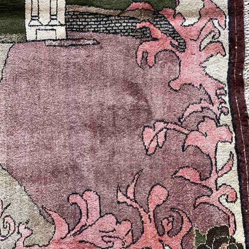 Afgan Silk Handmade Silk Rug new, unique technique