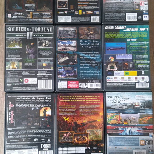 Pc games used, pack of 15