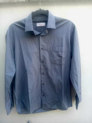 Checked shirt like new, black and grey, size S, 80% cotton