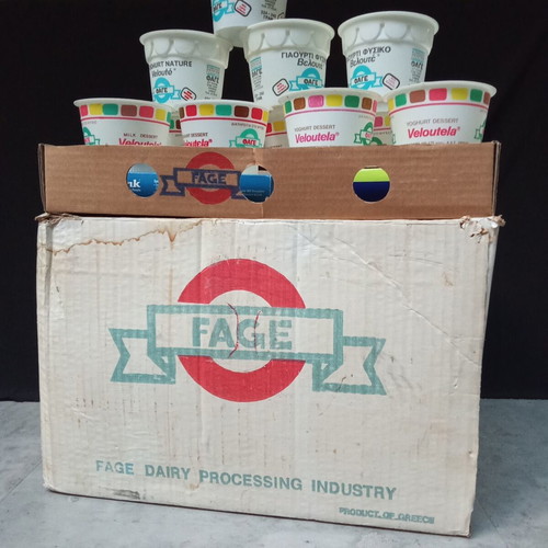 Fage Veloutela Vintage Yogurt Packaging Used From 1980s