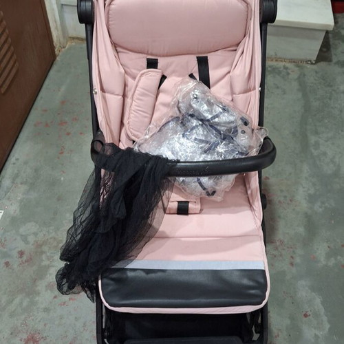 Bebe Stars City baby stroller like new, powder pink with footmuff