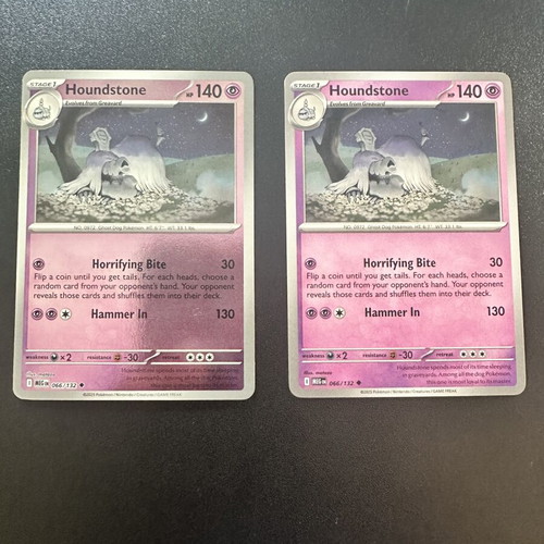 Houndstone 066/132 Mega Evolution Pokemon card