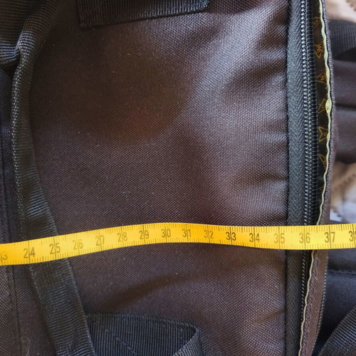 National Geographic backpack used, black and yellow