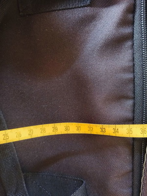 National Geographic backpack used, black and yellow